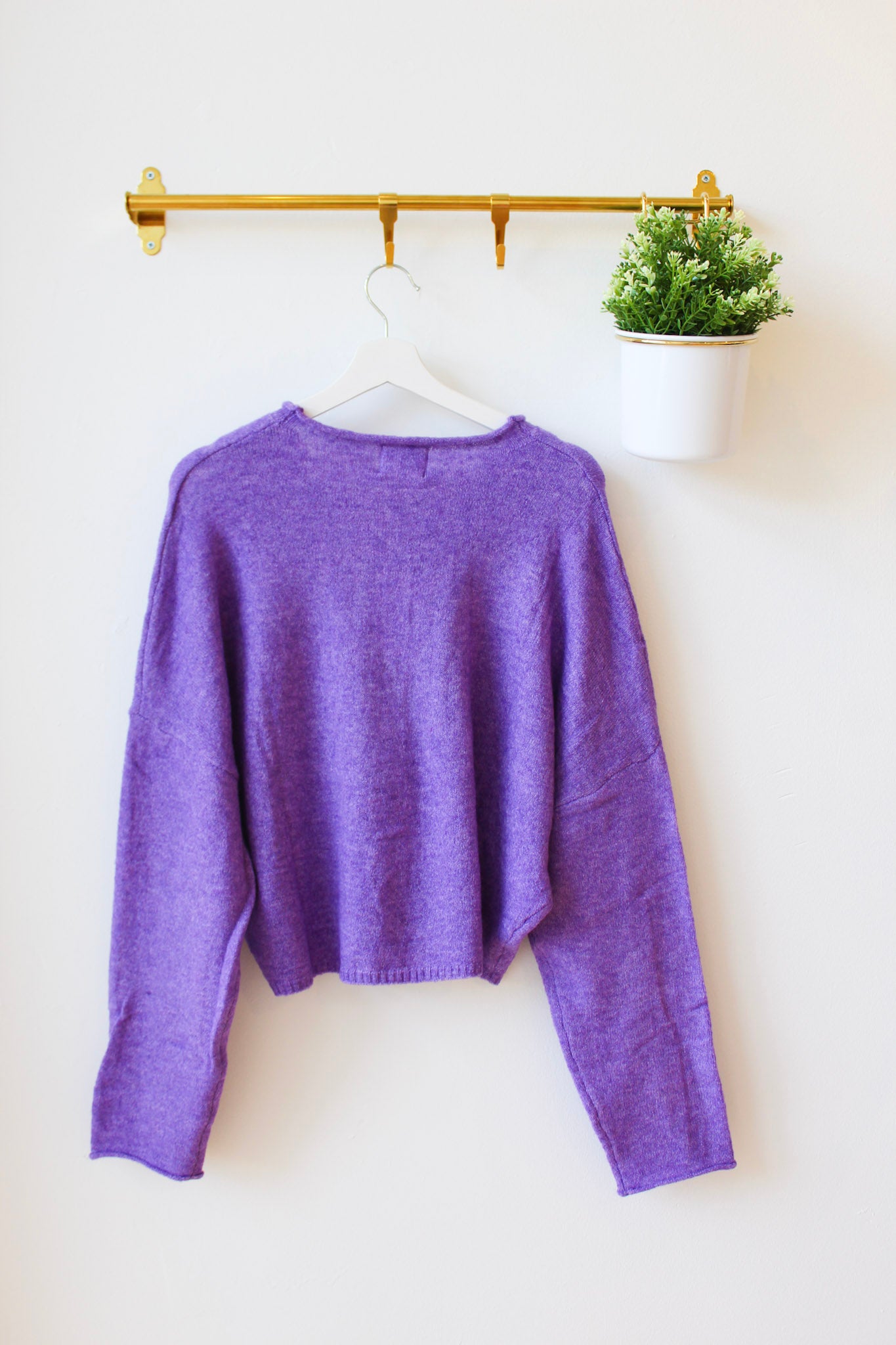 Purple Piper Cardigan