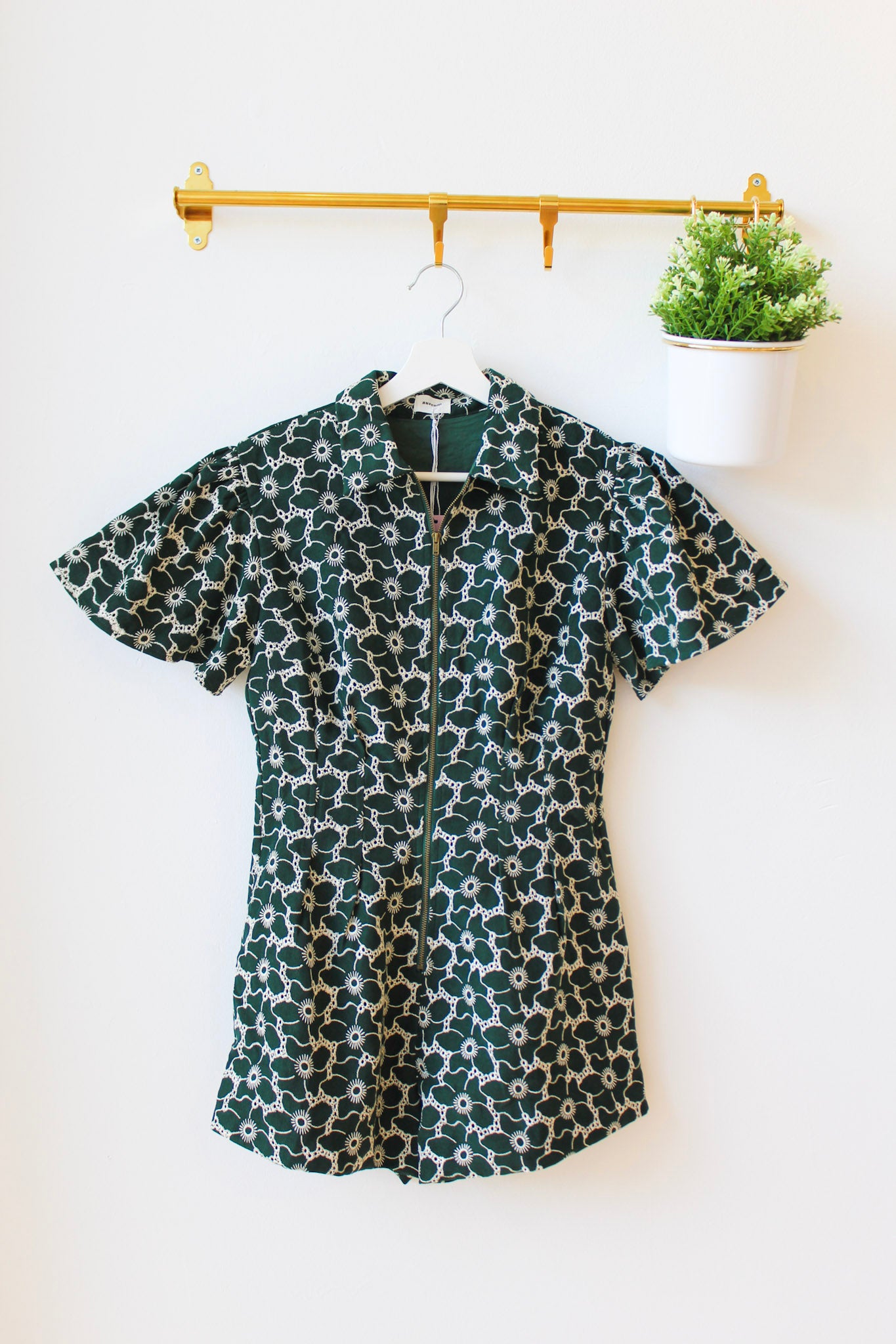 Greta Green Romper