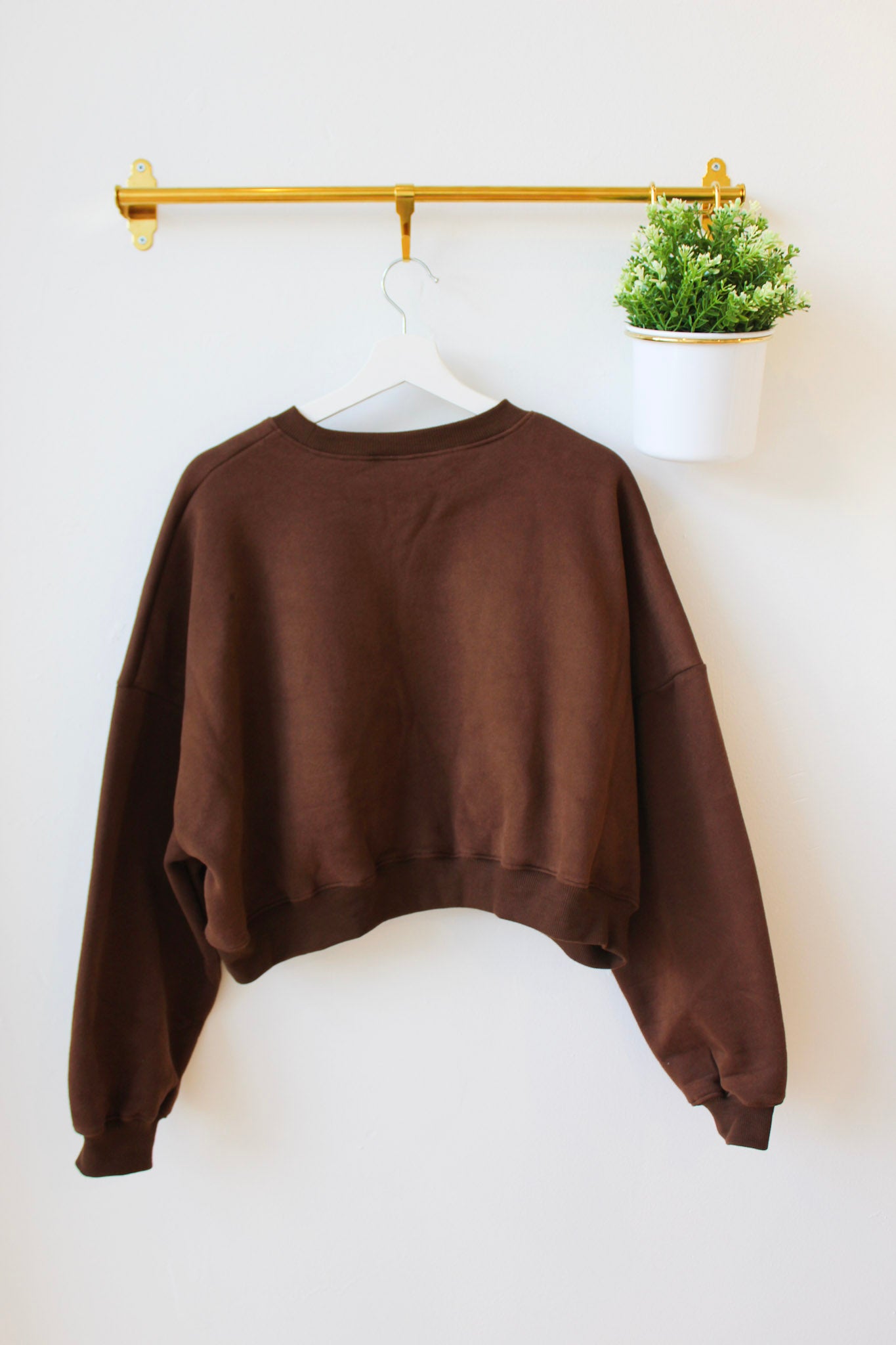 Laura Fleece Crewneck - Chocolate