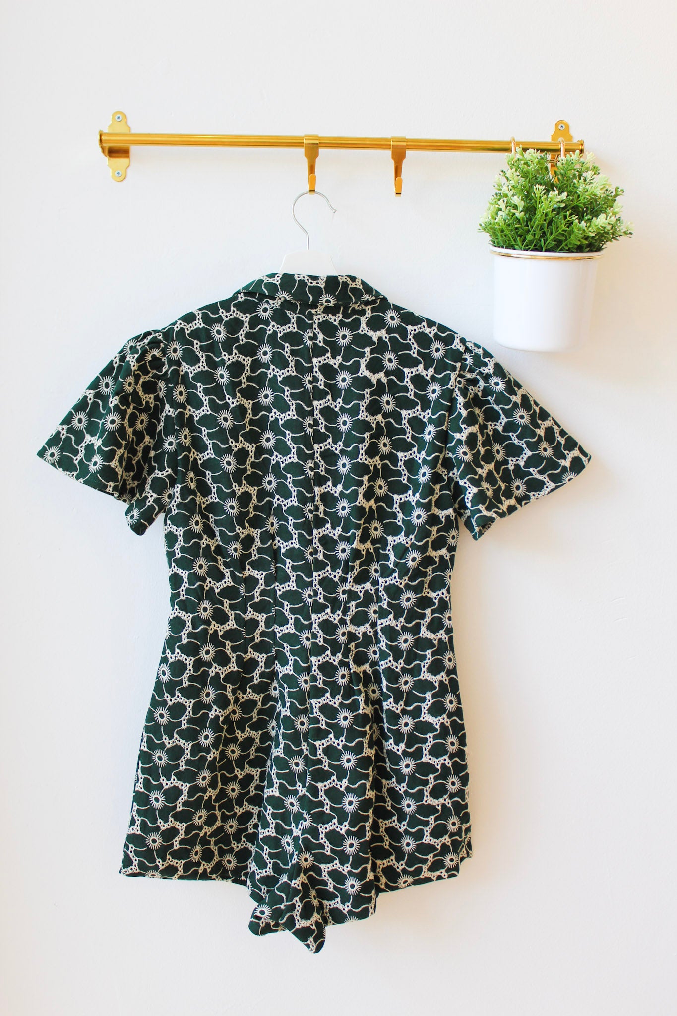 Greta Green Romper