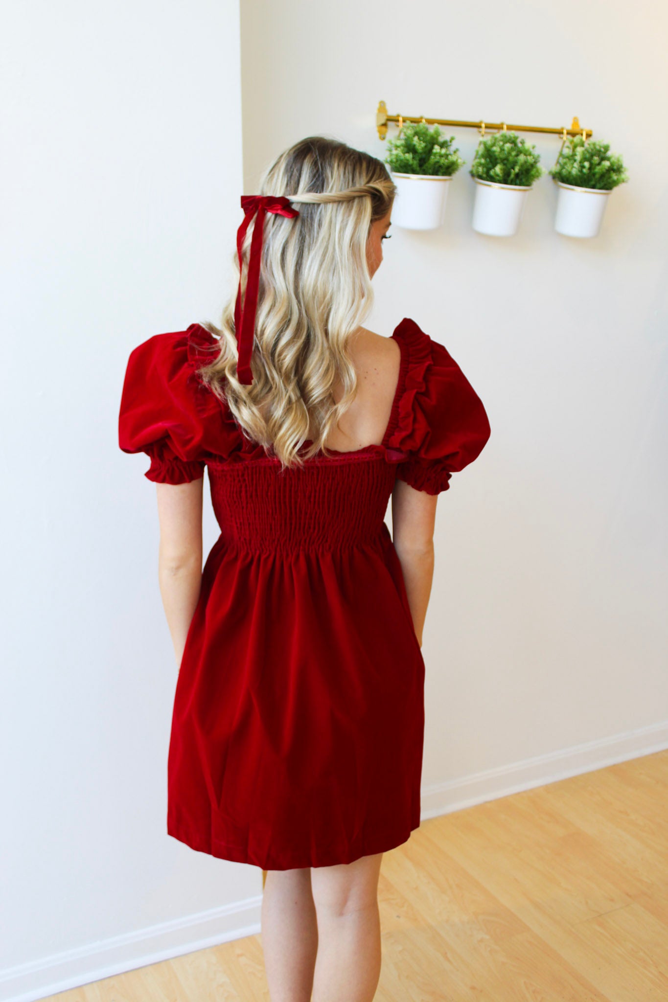 Vincent Velvet Babydoll Dress