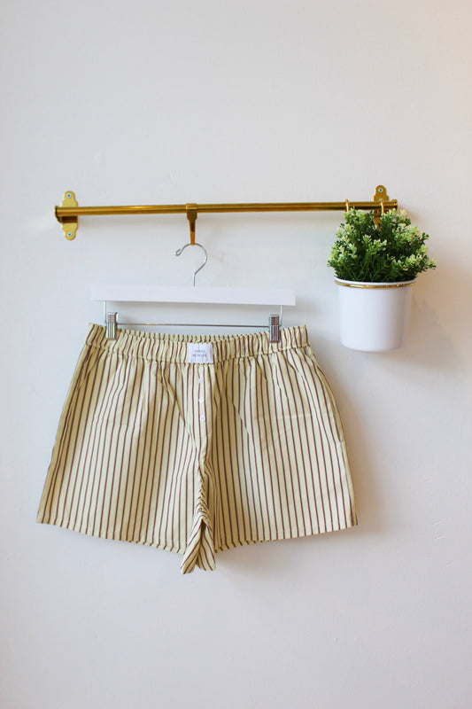 Butter Striped Boxer Shorts