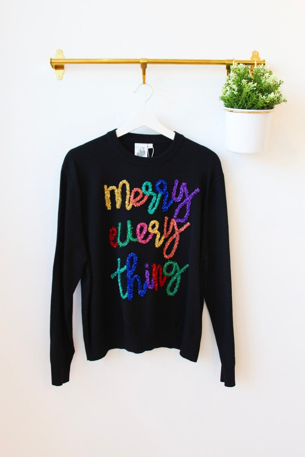 Merry Everything Sweater - Black