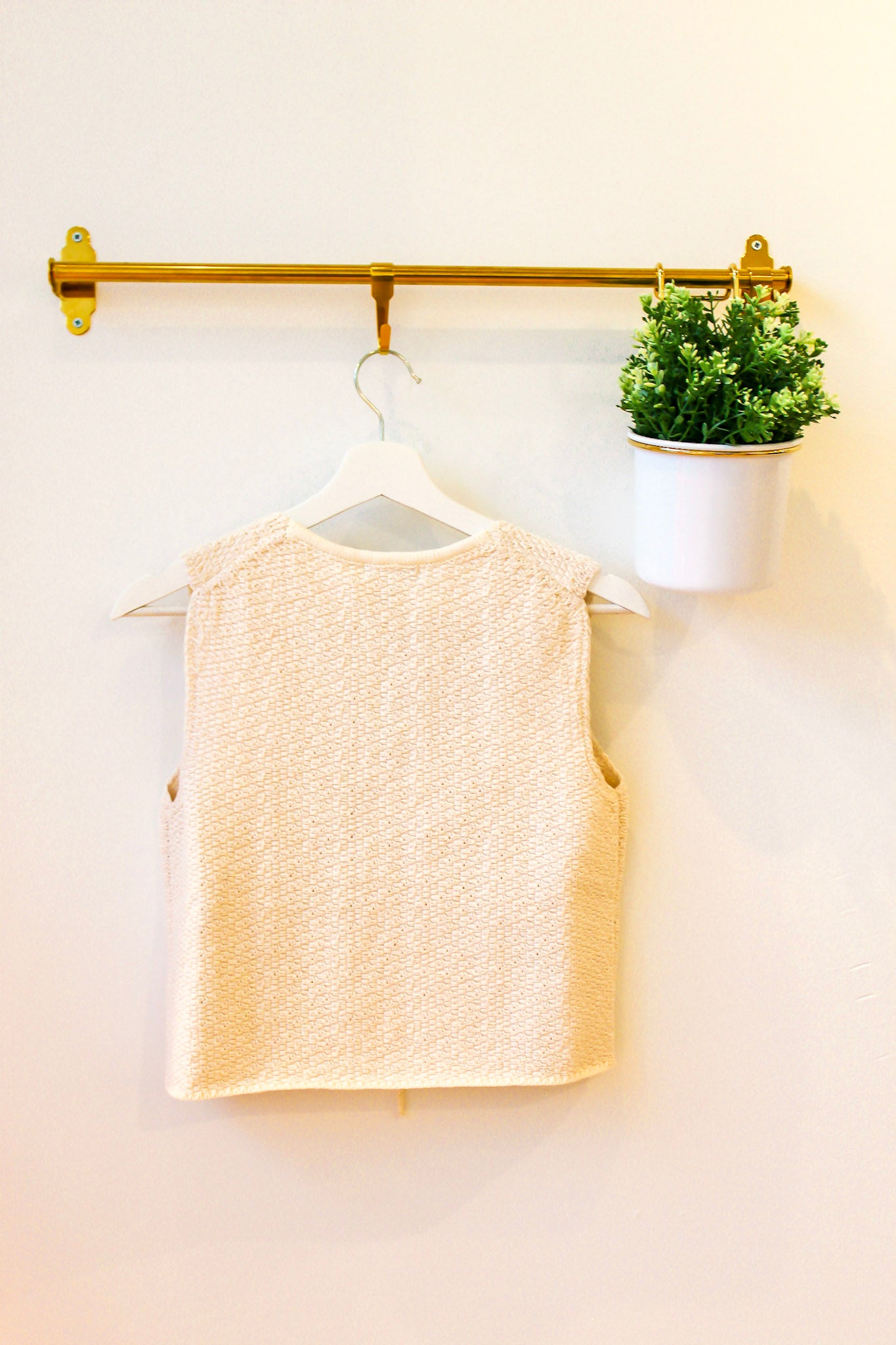 Marlow Knitted Tie Top - Cream