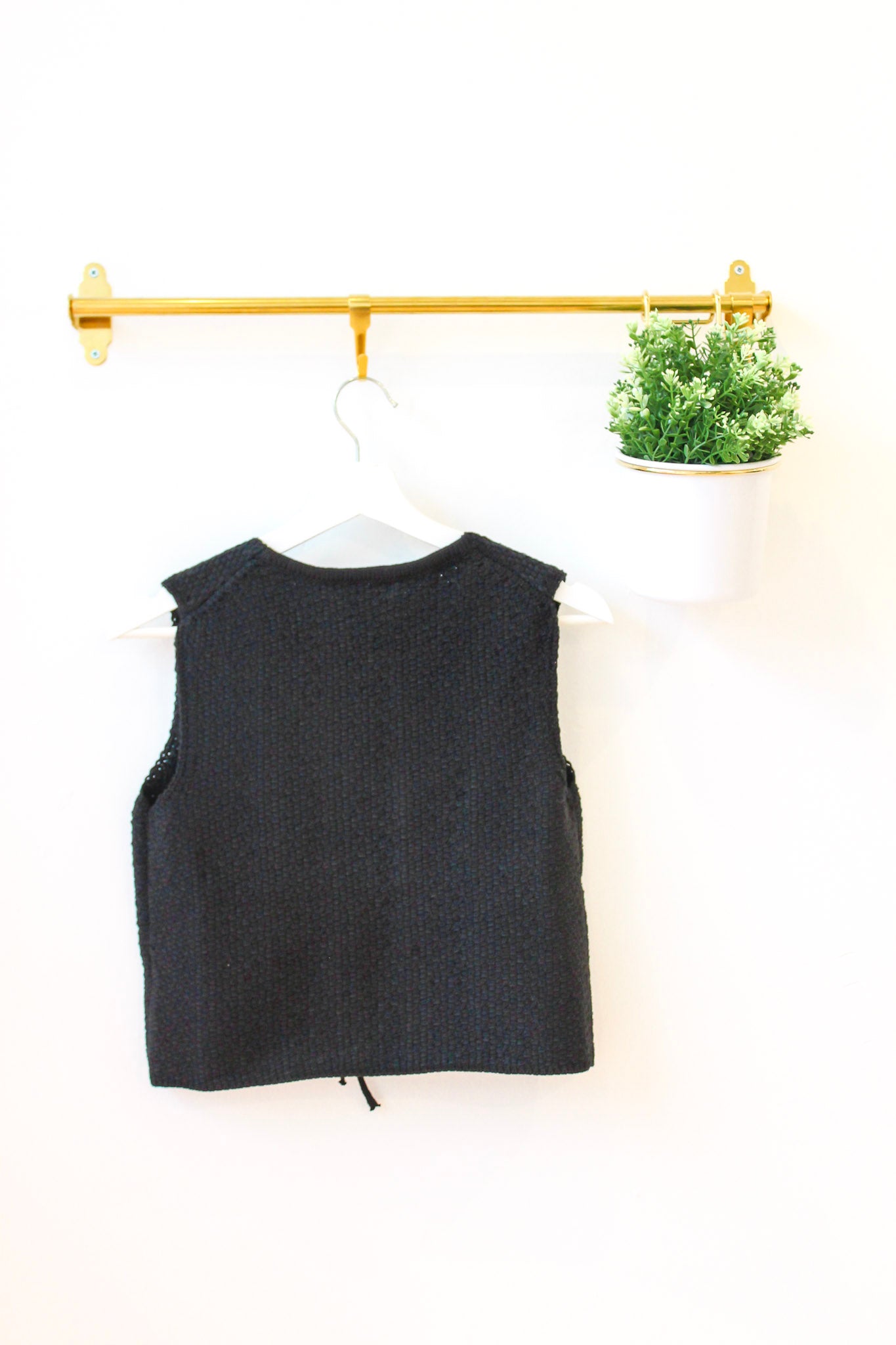 Marlow Knitted Tie Top - Black