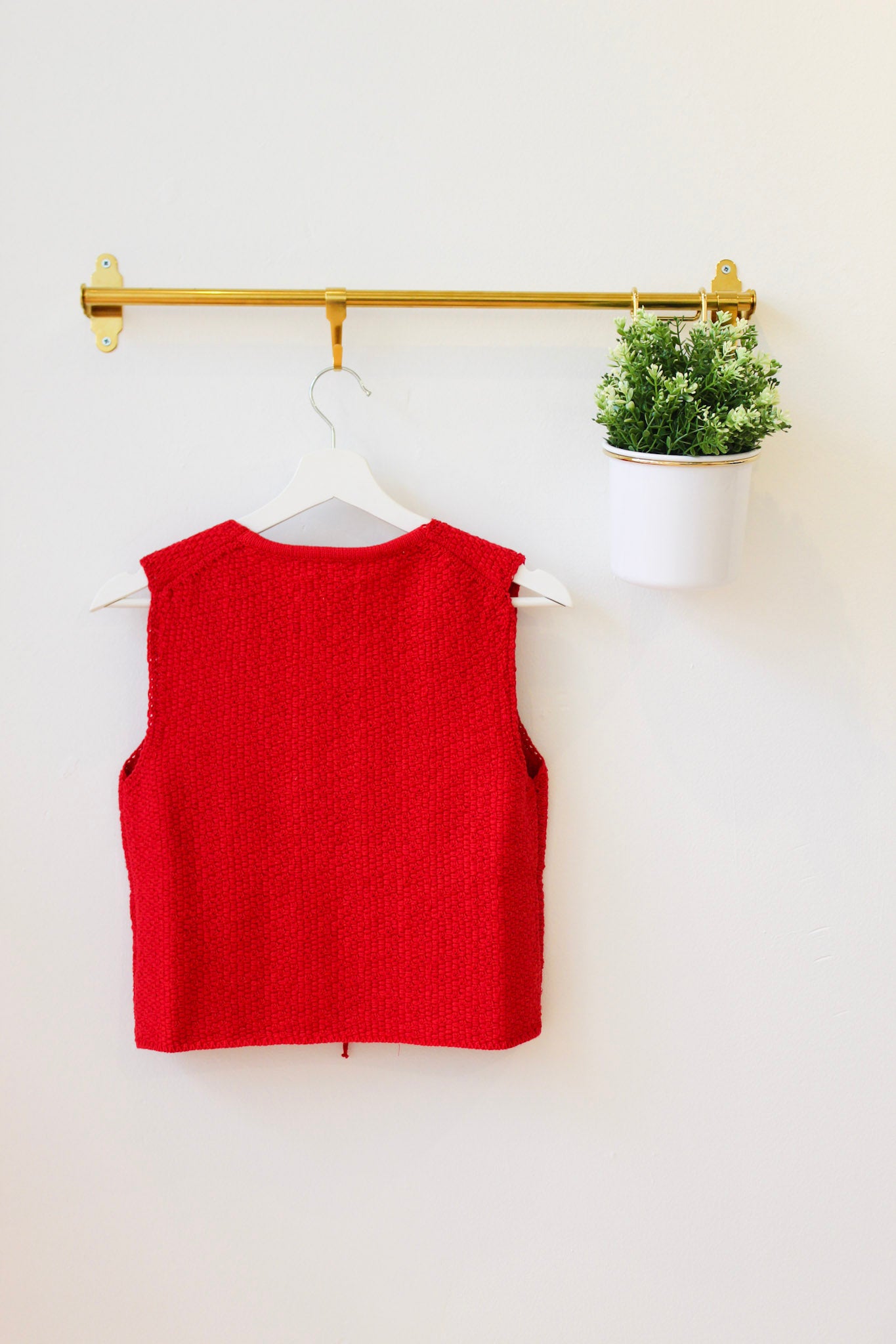 Marlow Knitted Tie Top - Red