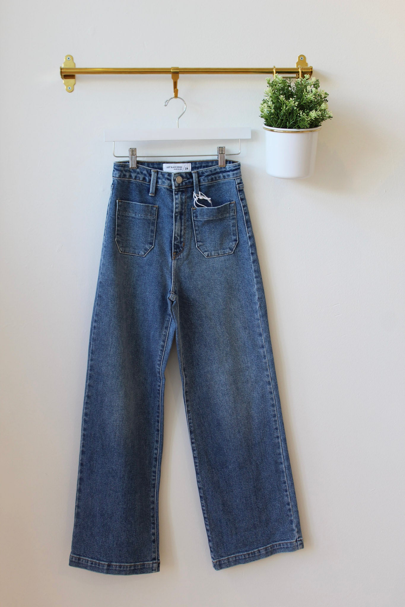 JBD Medium Wash Patch Pocket Jeans