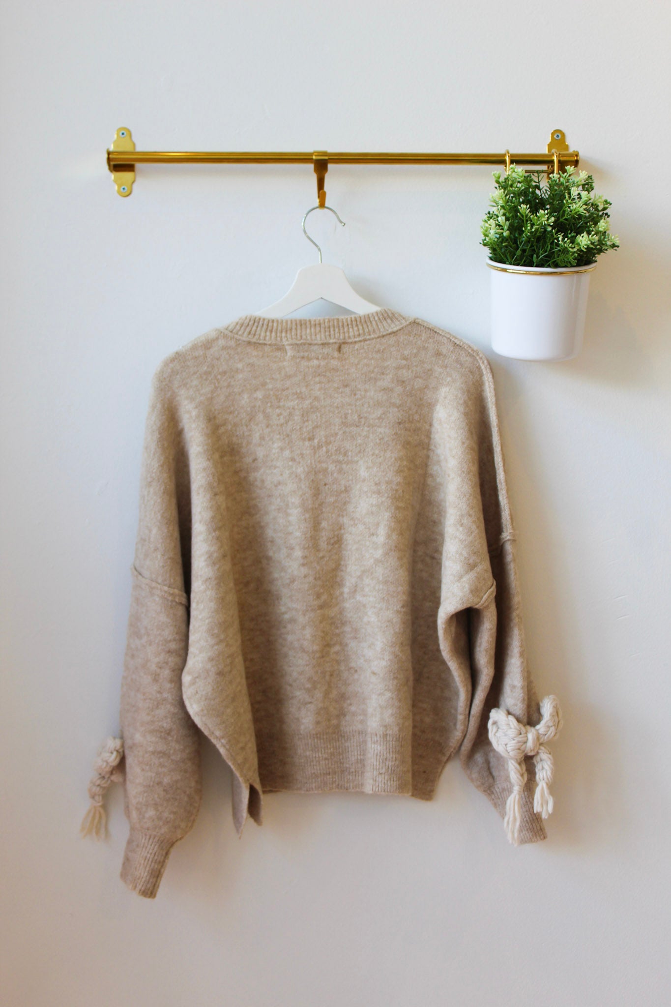 Latte Bow Sweater