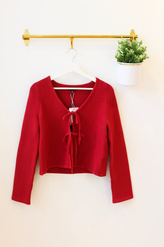 Scarlet Tie Front Cardigan