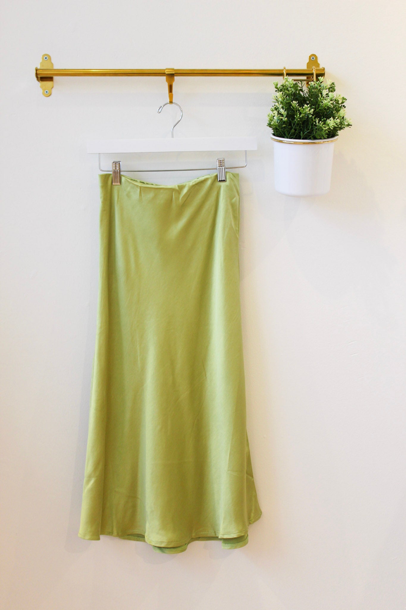 Avocado Slip Skirt