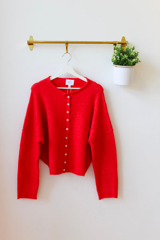 Red Piper Cardigan