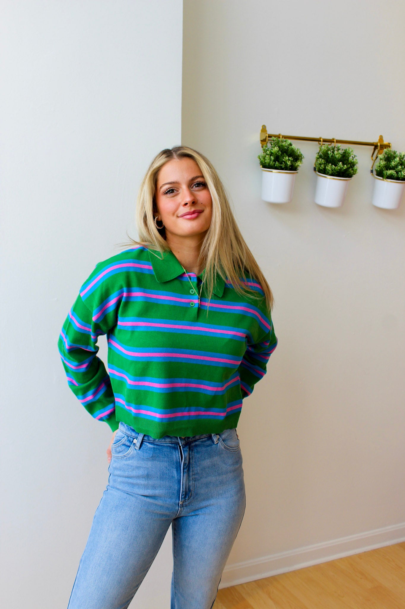 Palm Springs Striped Sweater