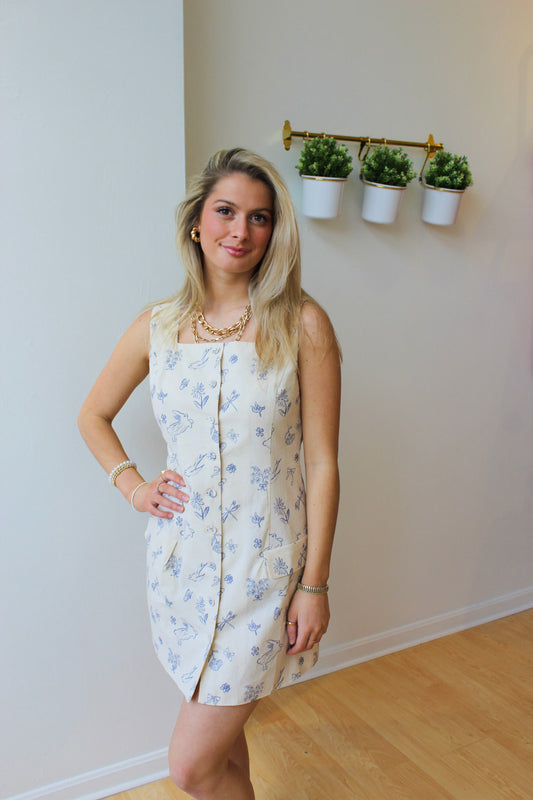 Cottage Core Mini Dress