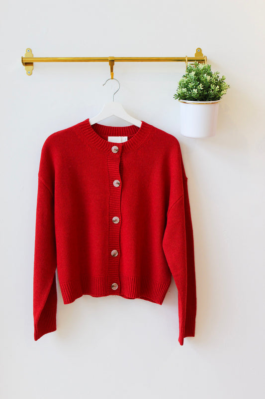 Ruby Red Cardigan