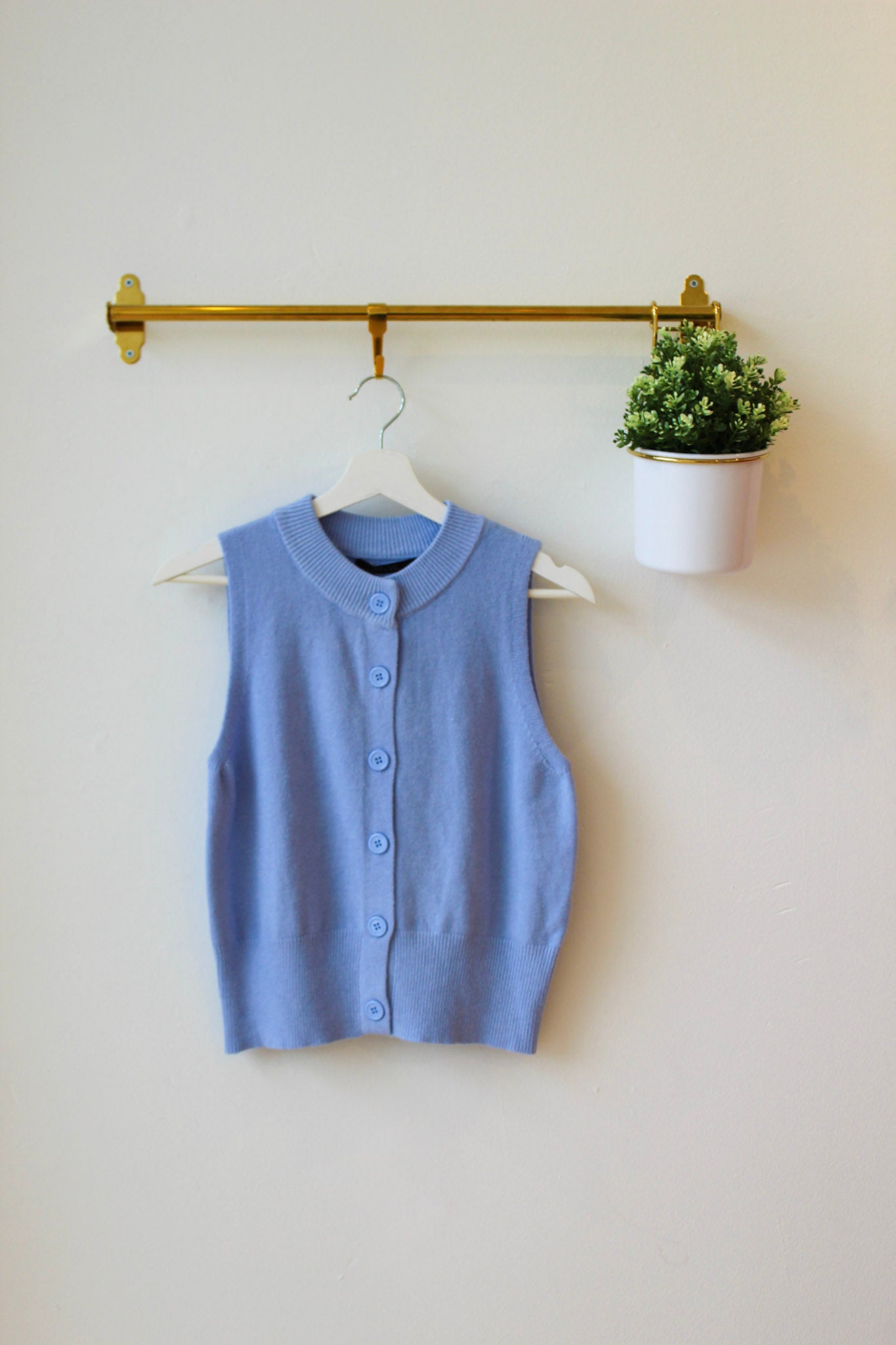 Blue Almada Knit Vest