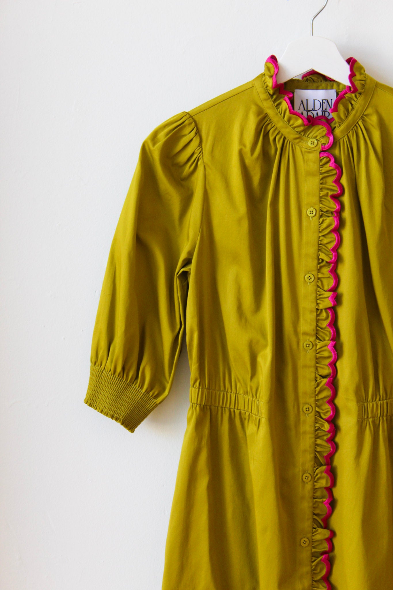 Audrey Chartreuse Dress