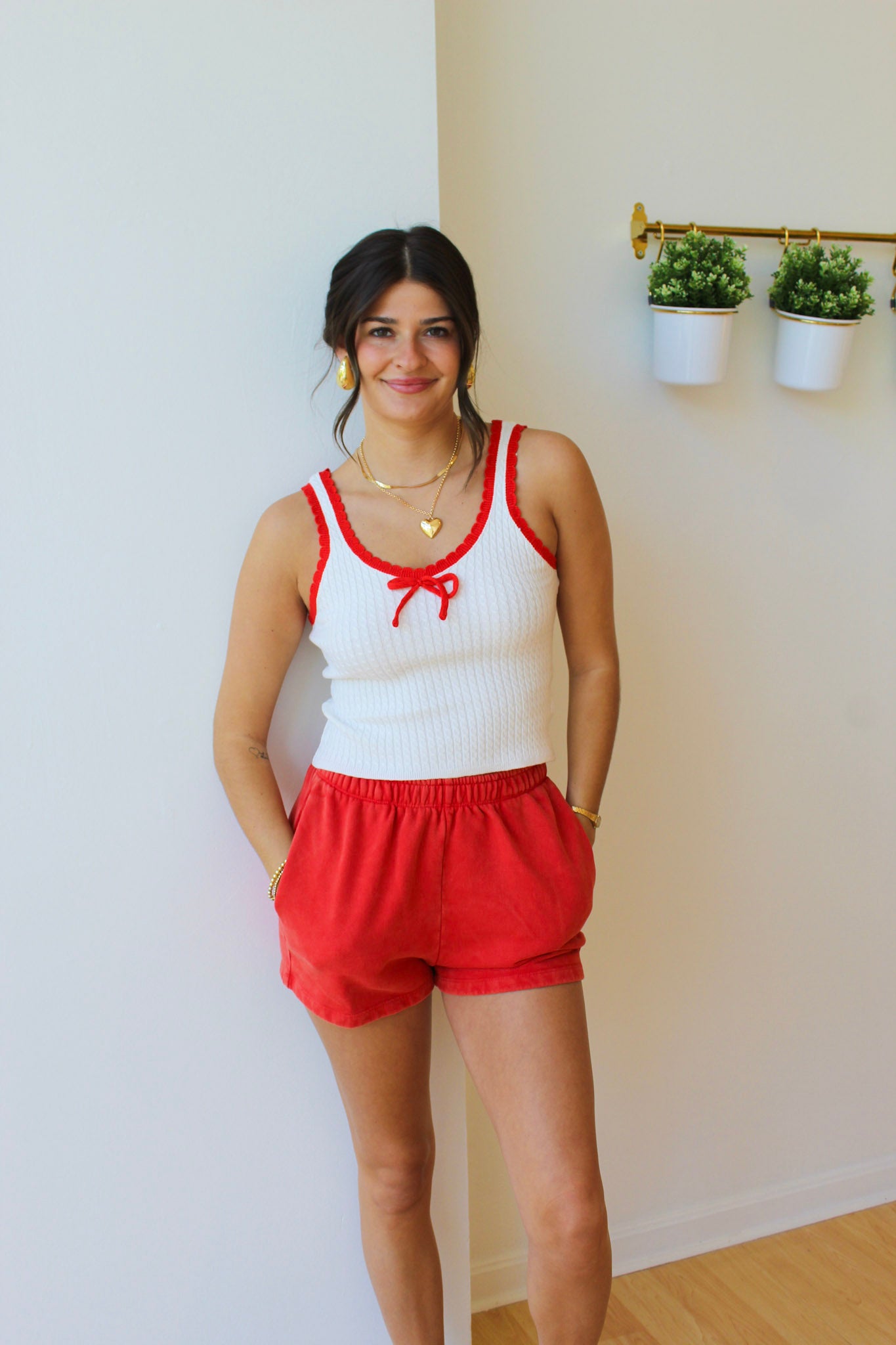 Scarlet Cotton Shorts