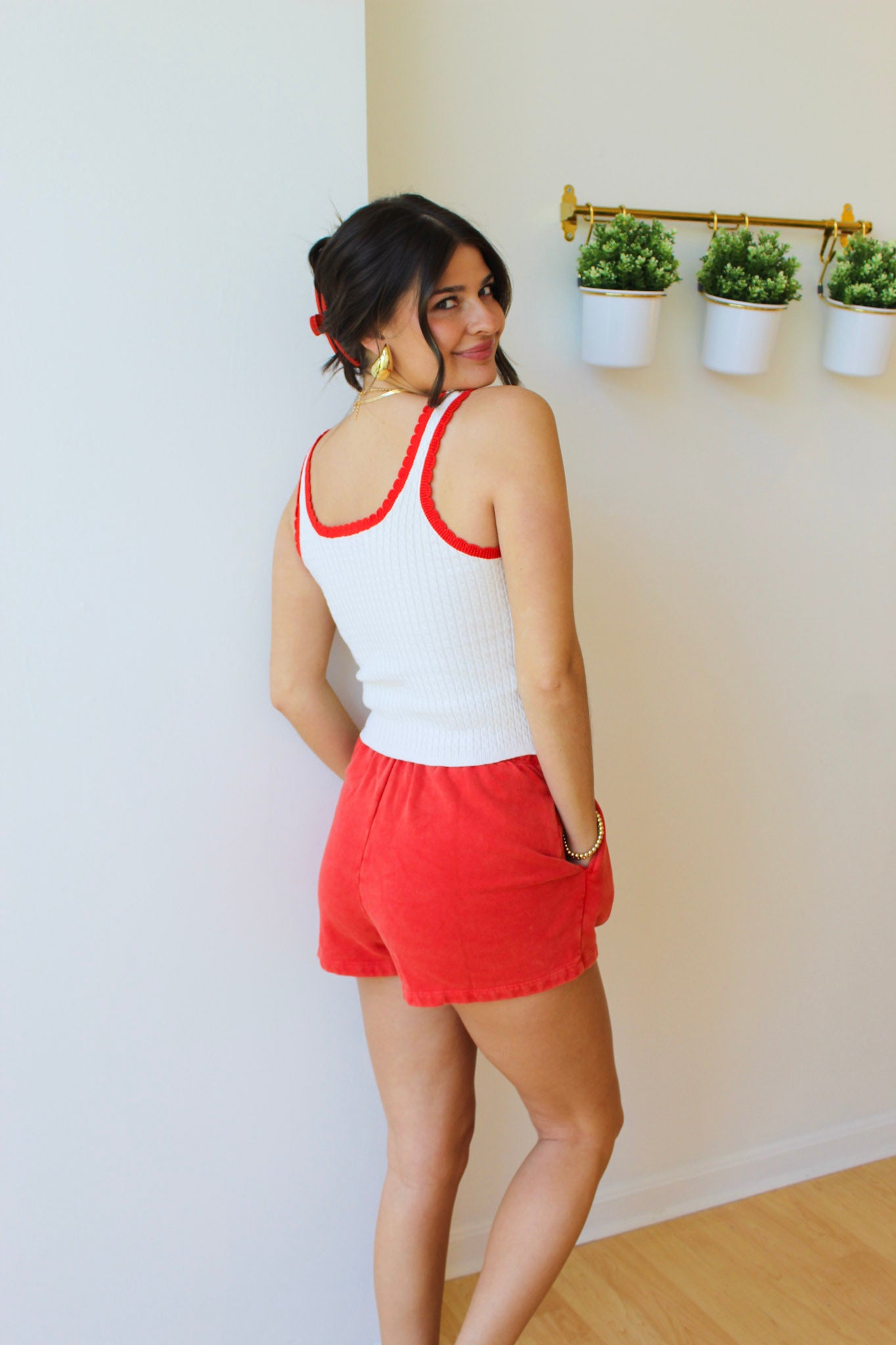 Scarlet Cotton Shorts