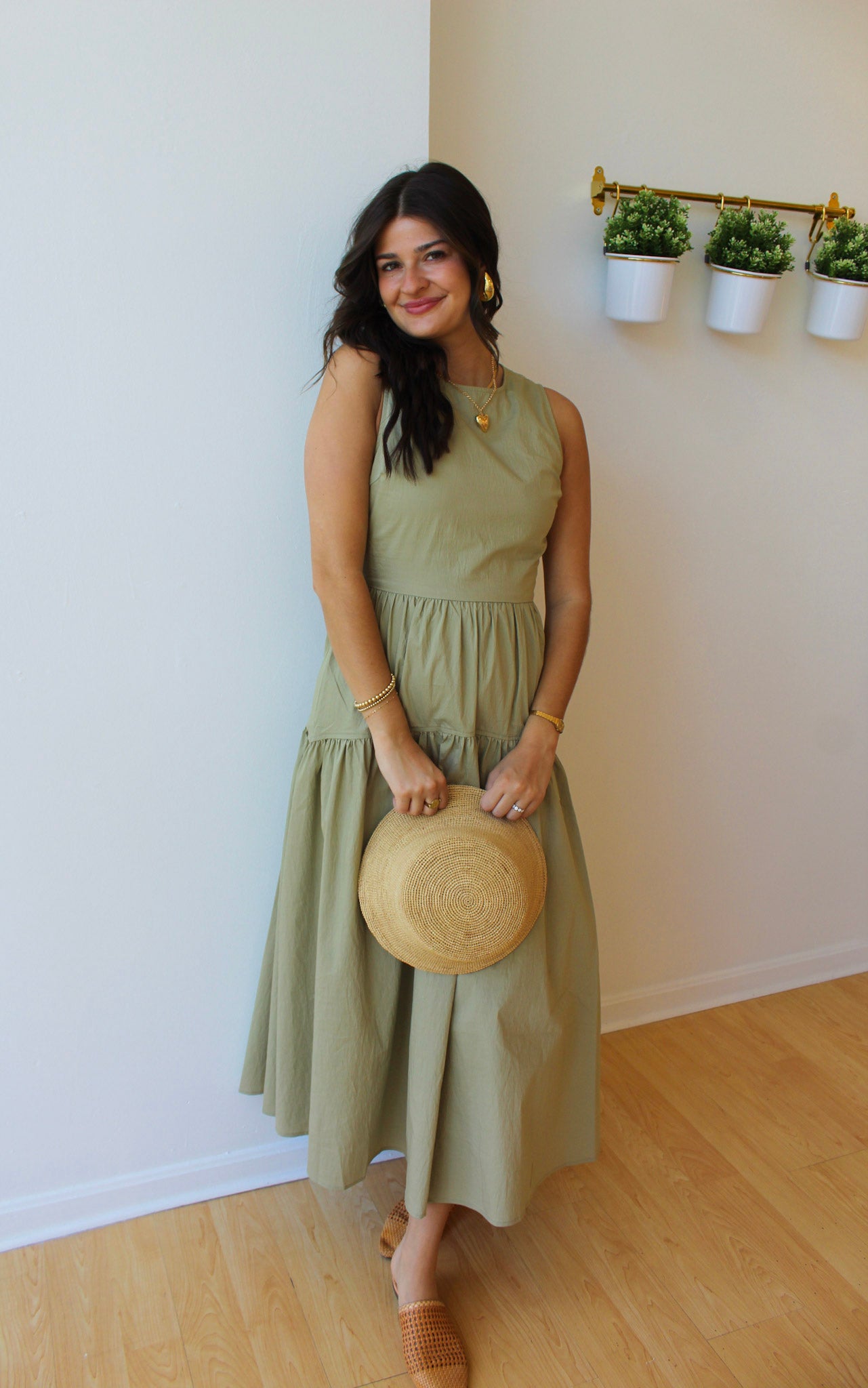 Colette Ruched Back Maxi Dress