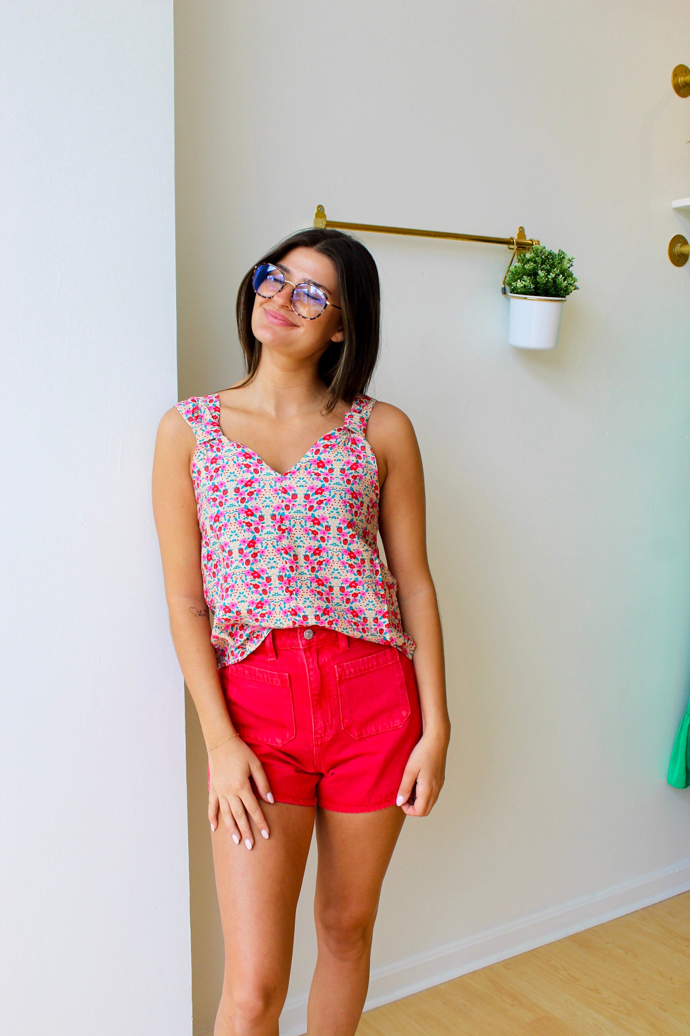 Sugar Print Strappy Top