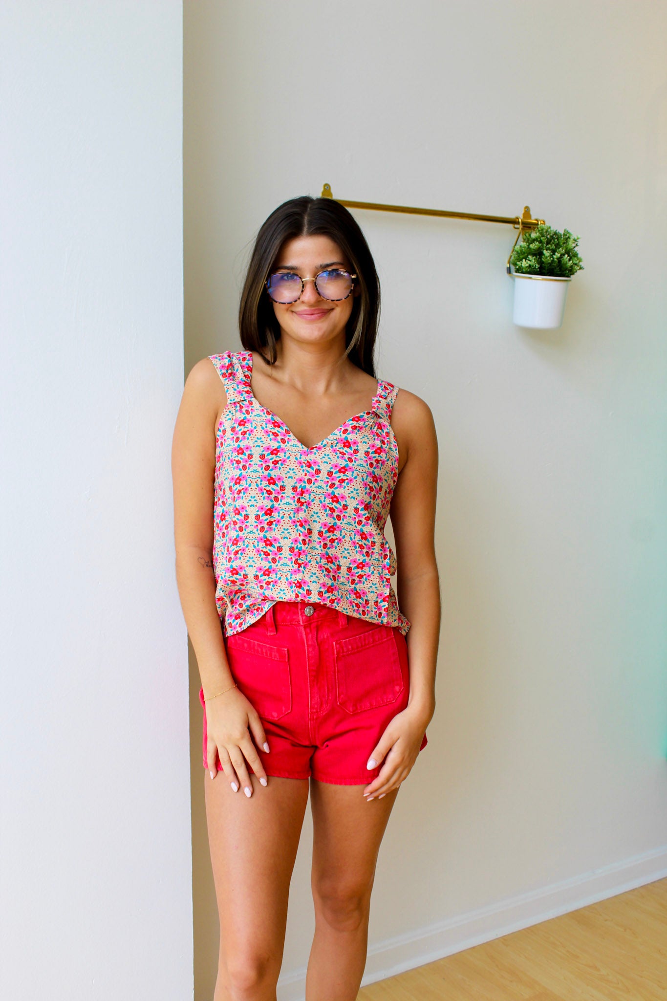 Sugar Print Strappy Top