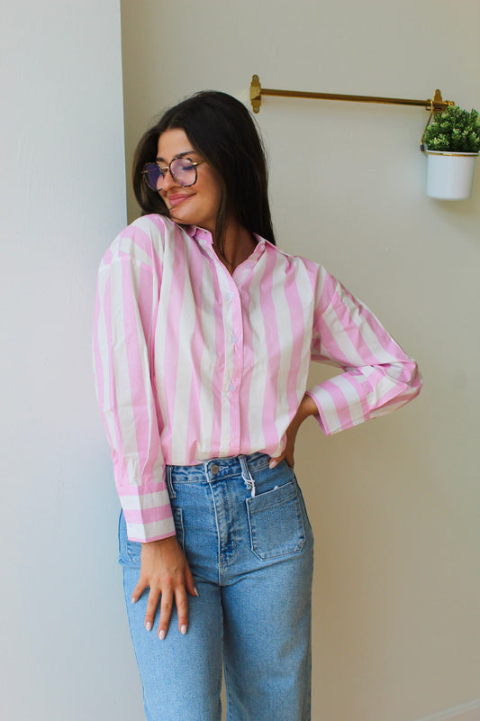 Pink Vicenzo Button-Up