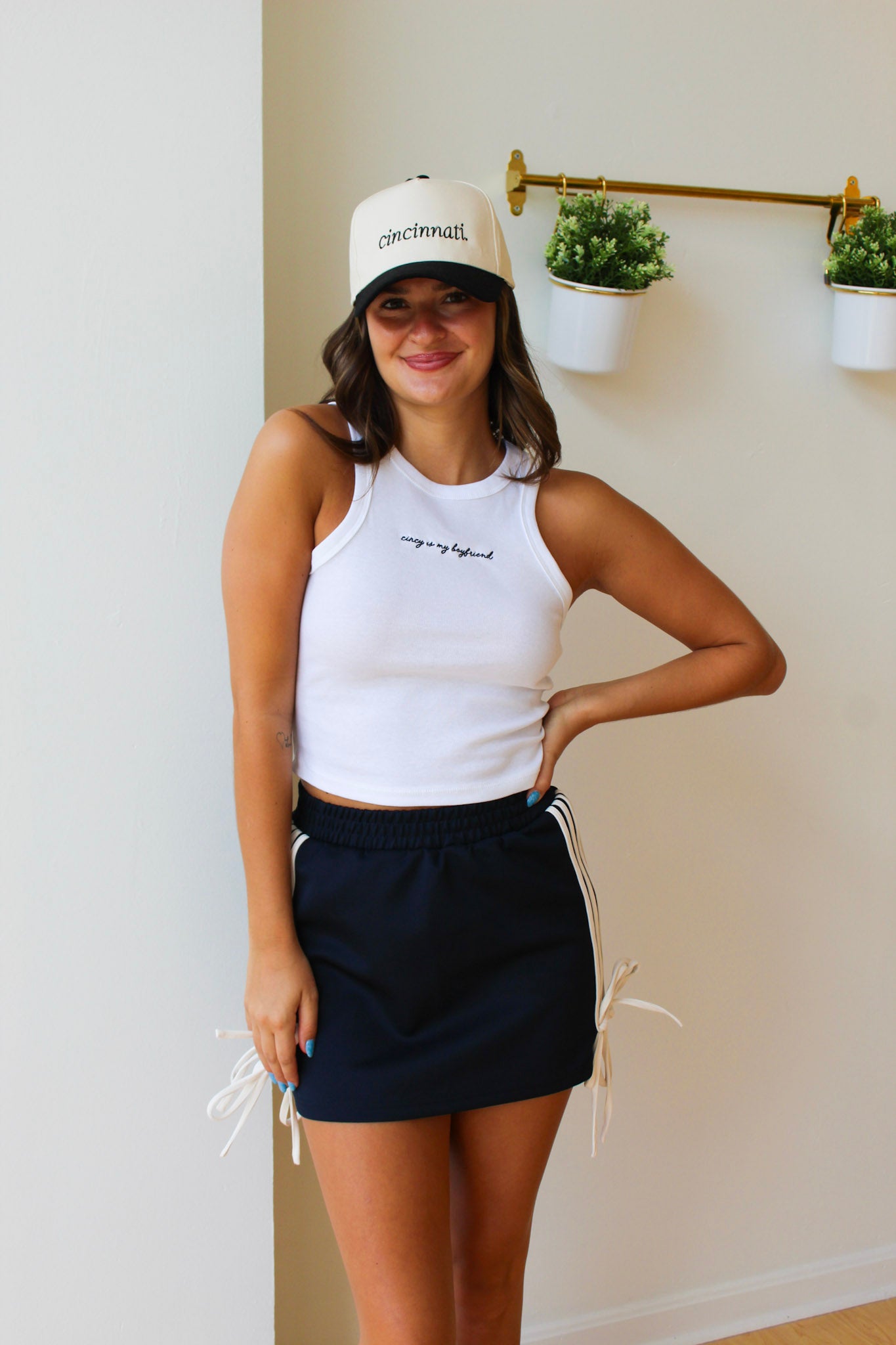 Bella Track Skirt - Black
