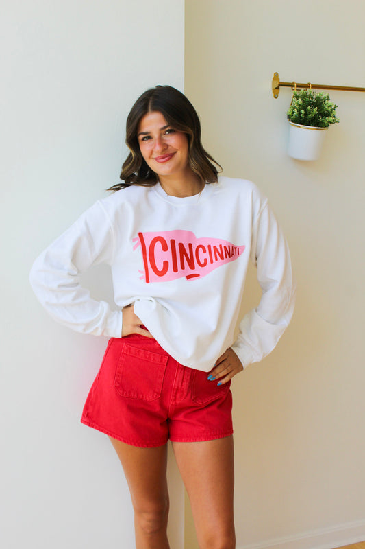 Cincinnati Pennant Crewneck