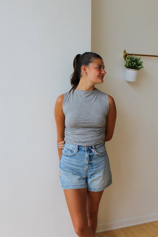 Wyatt Tank- Heather Gray