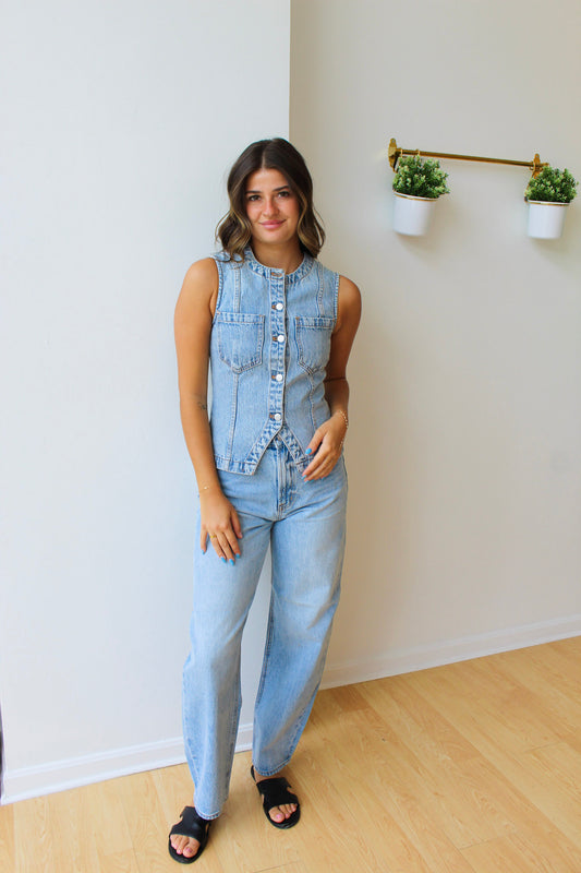 Pistola Wes High Rise Barrel Jeans