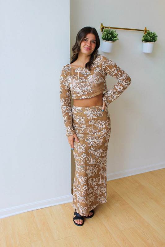 Lena Crochet Maxi Skirt