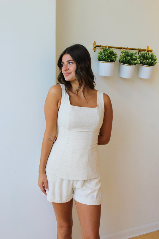 Sophia Linen Shorts