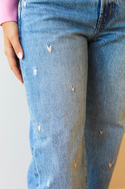 Pistola Lexi Bowed Jeans - Confetti Vintage