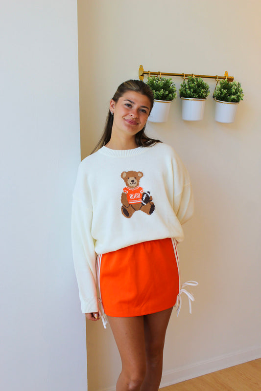 Orange Teddy Sweater