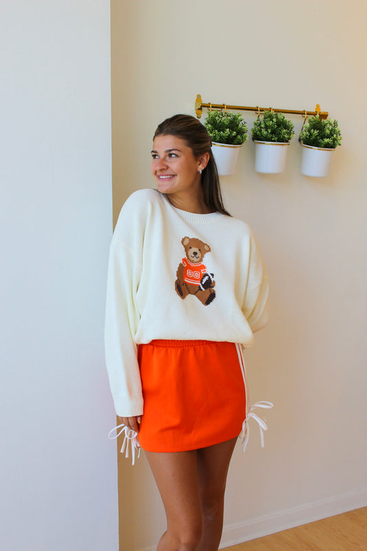 Bella Track Skirt - Orange