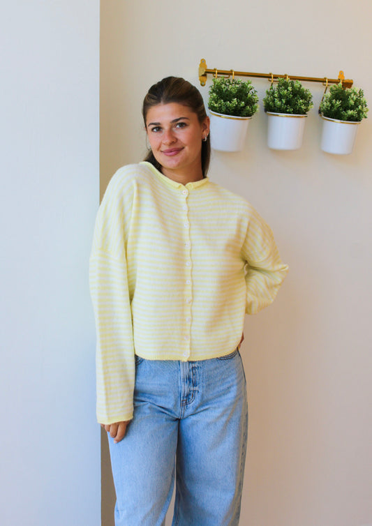 Butter Striped Piper Cardigan