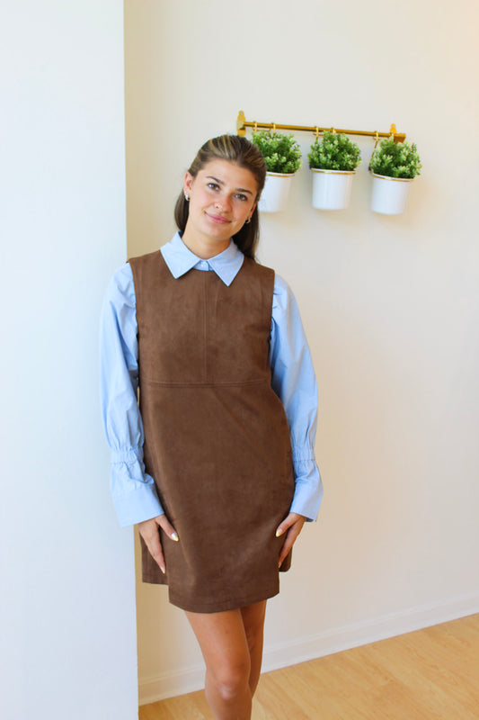 Chocolate Suede Dress
