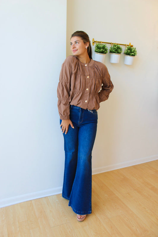 Caramel Blouson Jacket