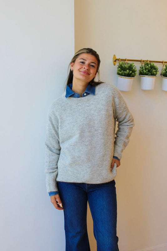 Pistola Ivy Crewneck Sweater - Soft Gray