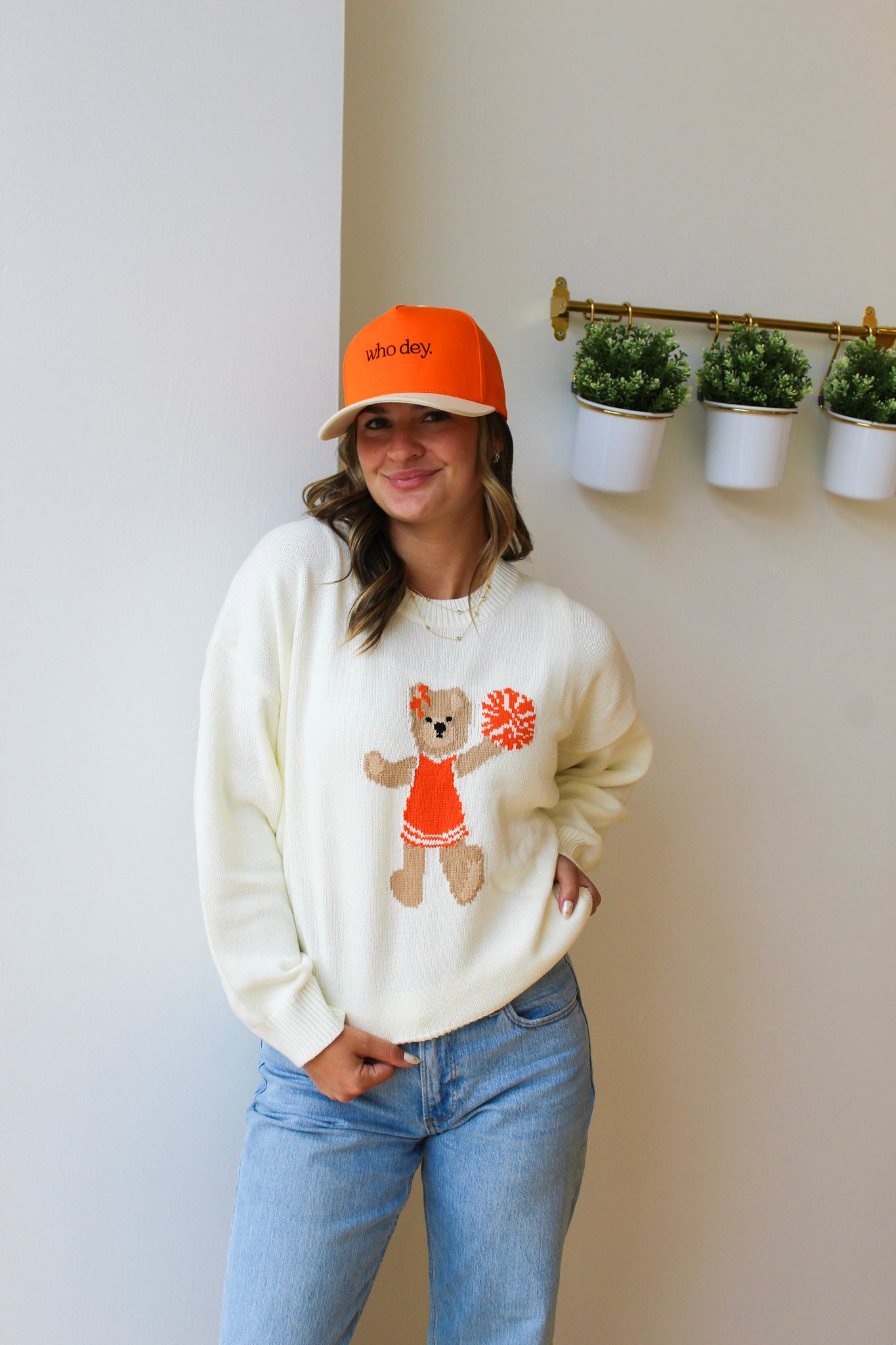 Orange Cheer Sweater