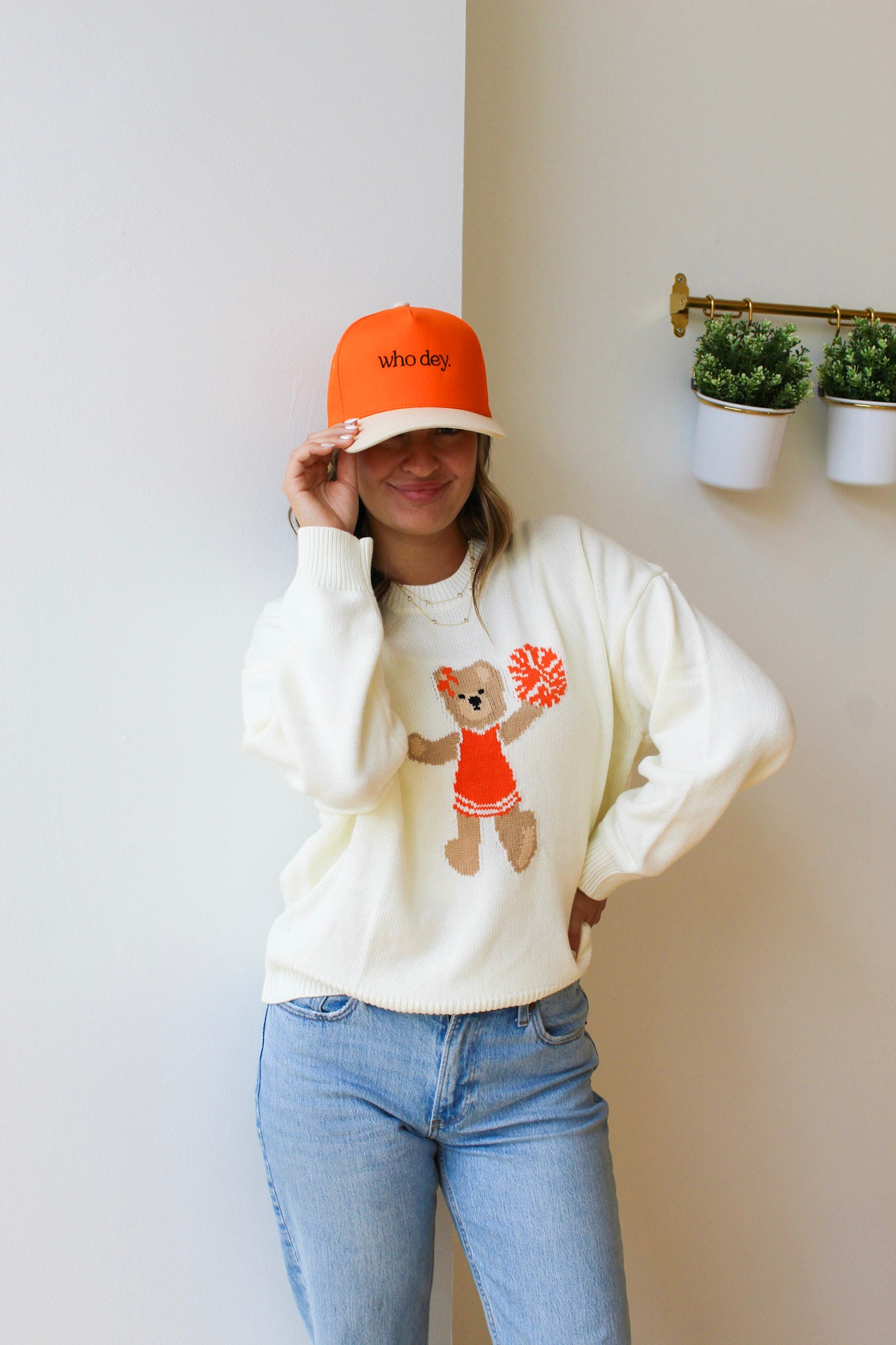 Orange Cheer Sweater