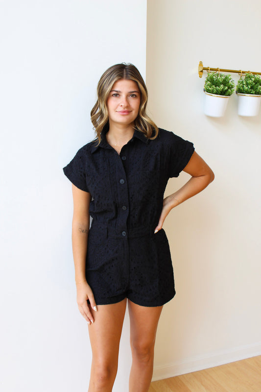 Avril Eyelet Romper