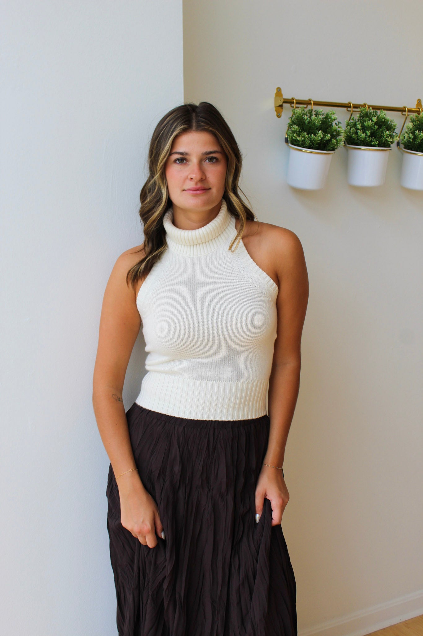 Jordan Mock Halter Sweater