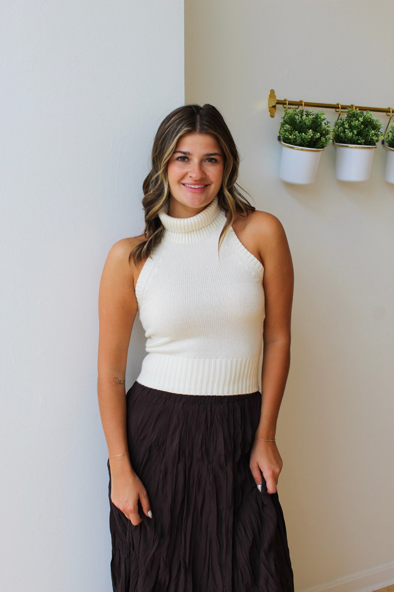 Jordan Mock Halter Sweater