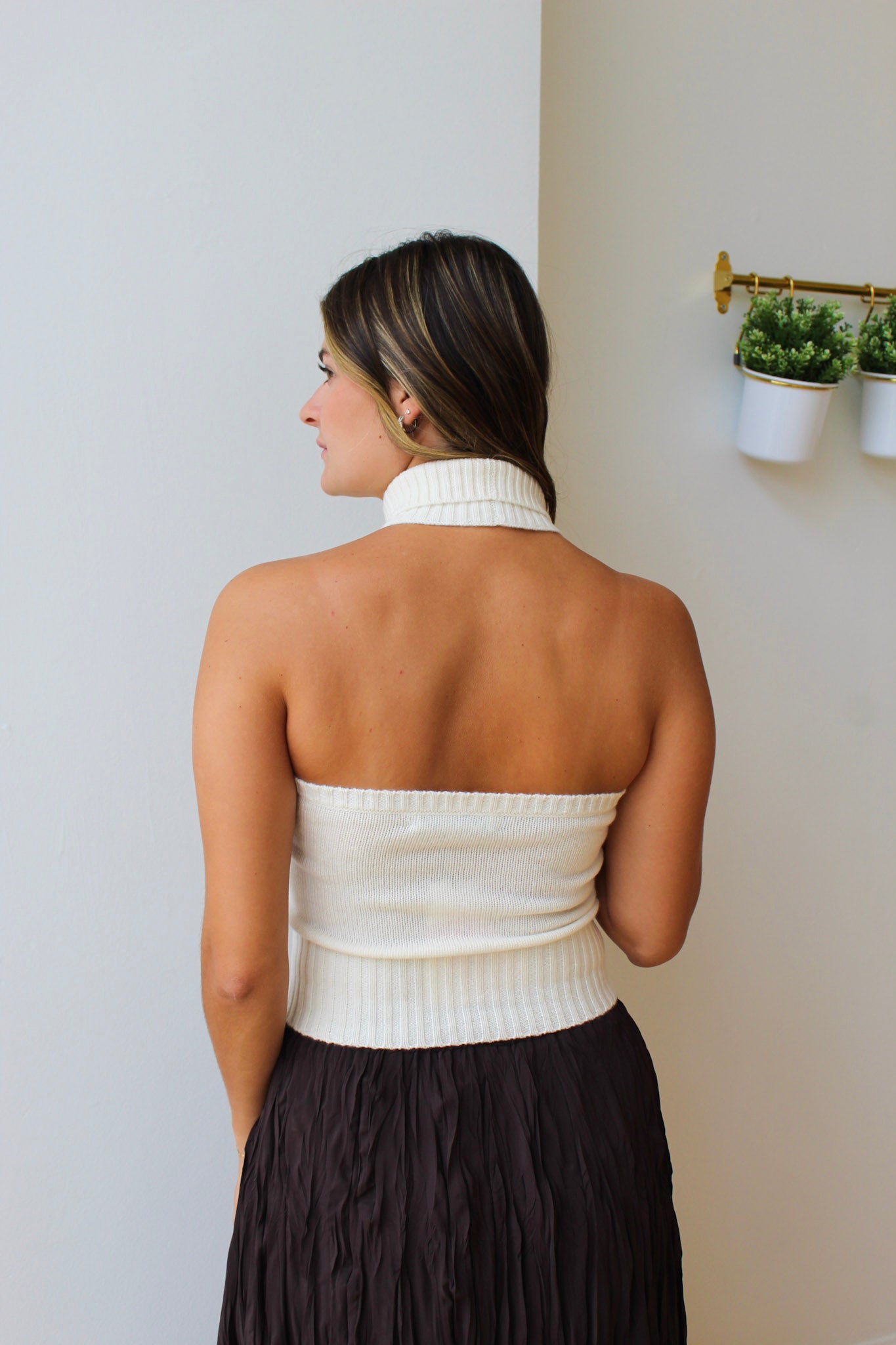 Jordan Mock Halter Sweater