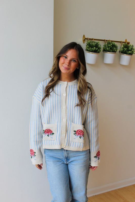 Brody Striped Cardigan
