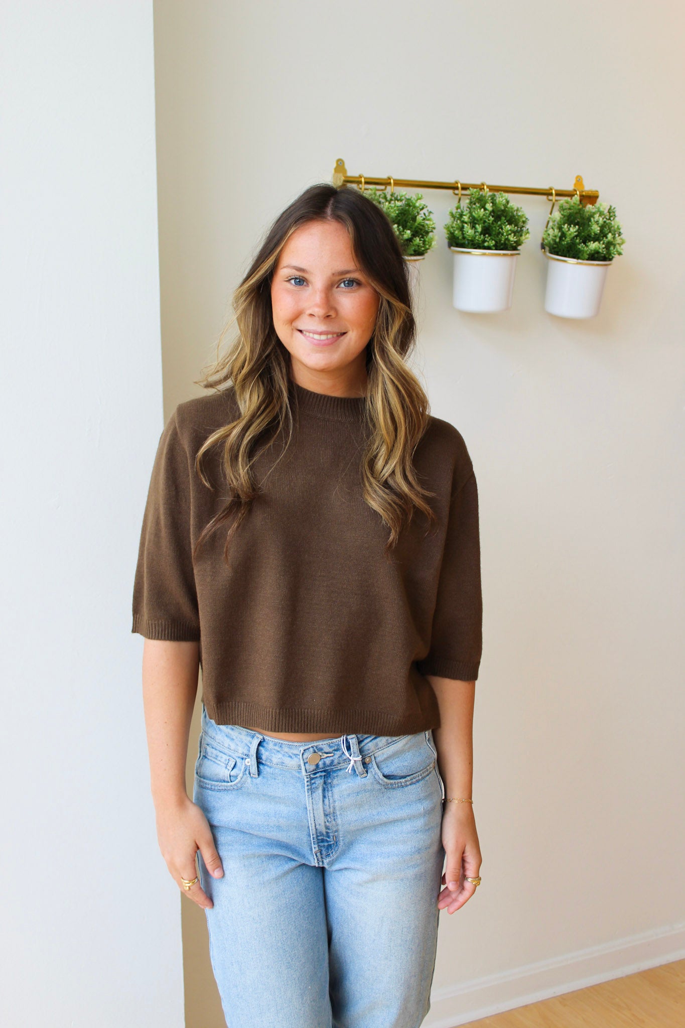 Betty Sweater - Olive Brown