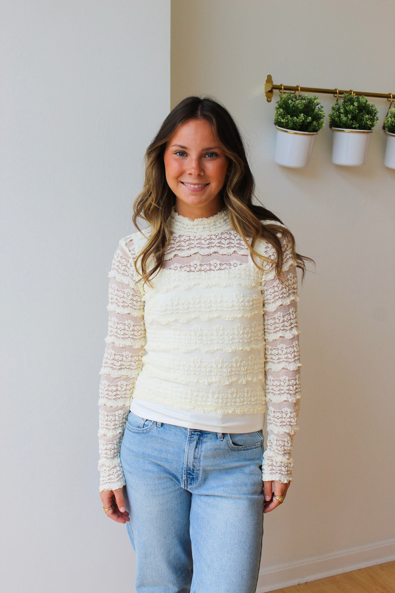 Vince Lace Blouse