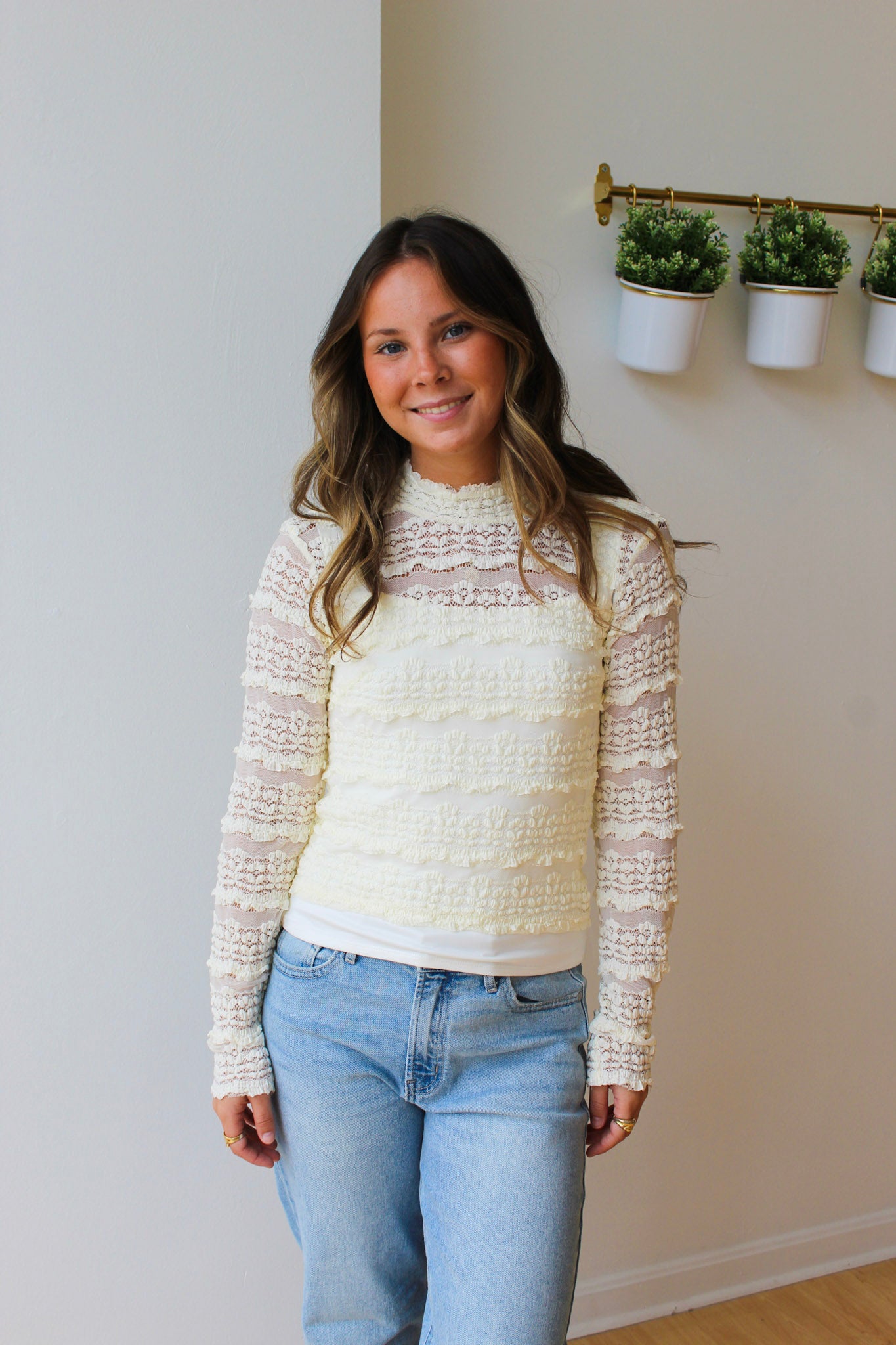 Vince Lace Blouse