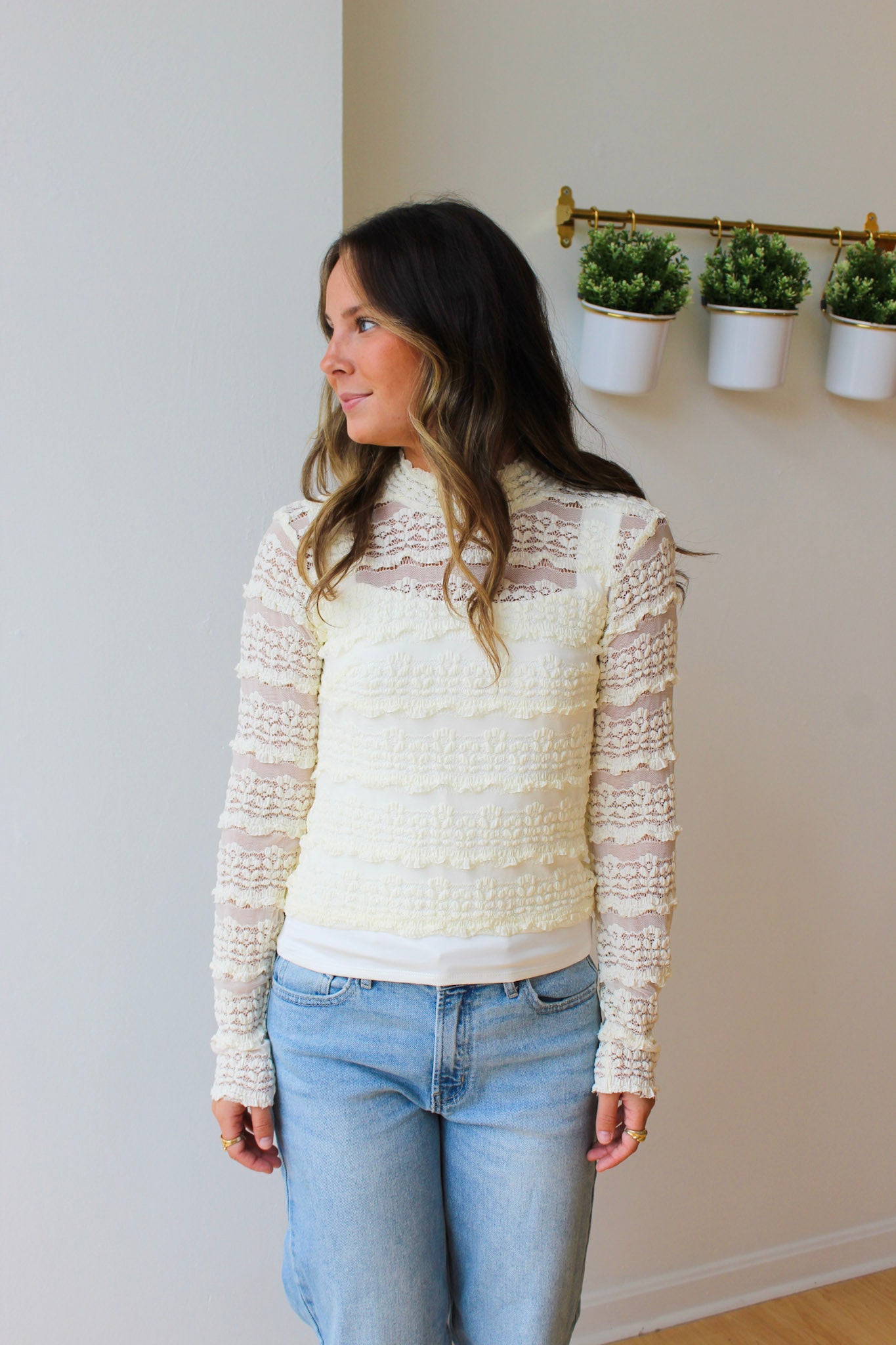 Vince Lace Blouse